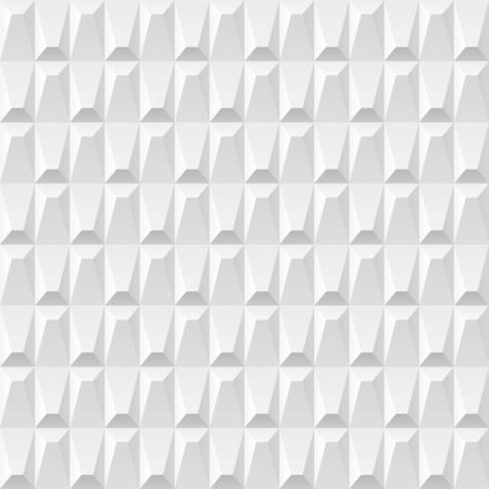Vector white background. Seamless volumetric geometric pattern. Modern seamless pattern.のイラスト素材