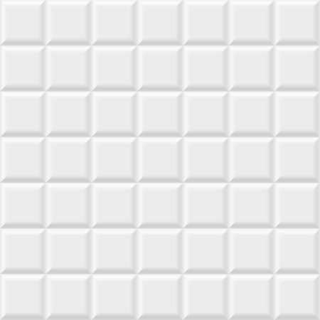 White background with tiles. Vector modern seamless pattern. Volumetric geometric pattern.のイラスト素材