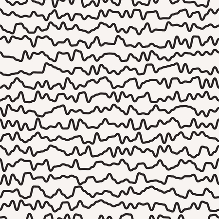 Vector abstract background. Seamless pattern with curved lines.のイラスト素材