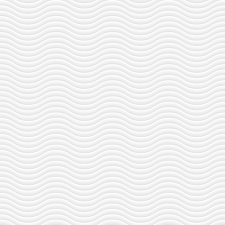 White modern wavy pattern. Vector seamless pattern. Volumetric geometric patternのイラスト素材
