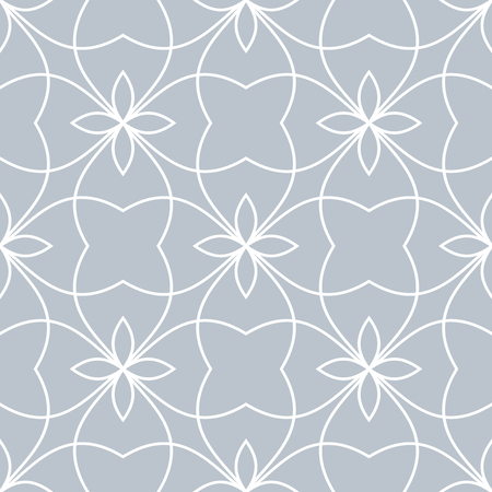 Seamless gray oriental pattern. Vector geometric texture.のイラスト素材