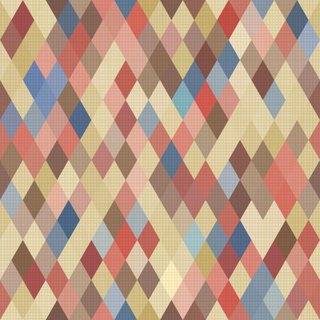 Seamless geometric pattern with texture. Vector illustrationのイラスト素材