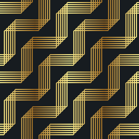 Seamless gold geometric pattern. Vector luxury backgroundのイラスト素材