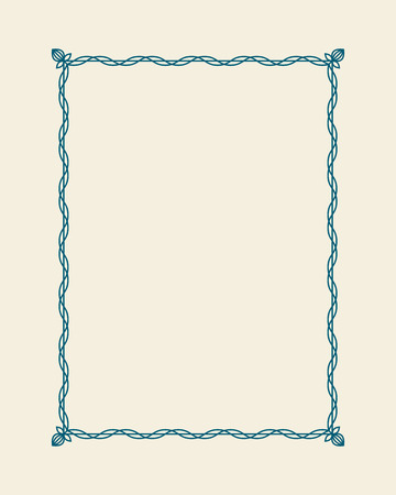 Decorative vintage frame. Vector elegant element for design.のイラスト素材