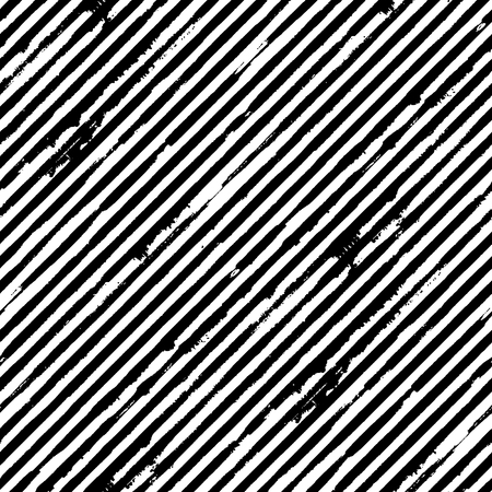 Vector seamless pattern with diagonal grunge stripesのイラスト素材