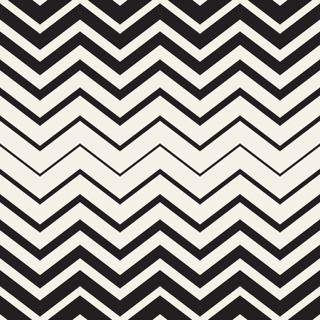 Abstract geometric monochrome background. Vector seamless zigzag pattern. Chevron transition texture.のイラスト素材