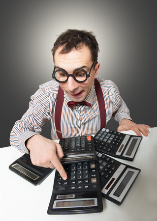 Funny accountantの写真素材