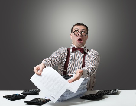 Funny accountantの写真素材