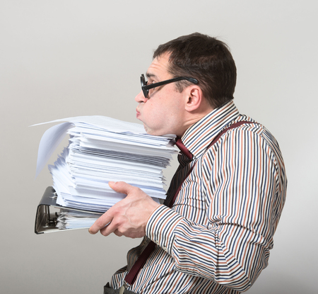 Crazy accountantの写真素材