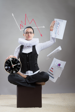 Queen of office. Business ladyの写真素材