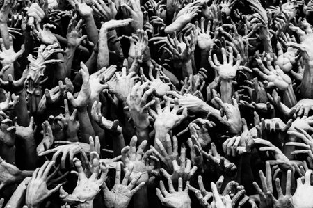 Chiang Rai Wat Rong Khun - White Temple, Chiang Rai, Thailandの写真素材