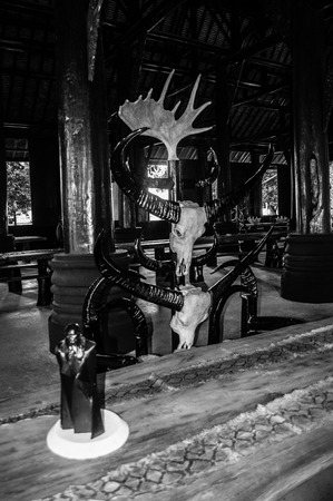 Black Temple (Baan Si Dum - Black House), Chiang Rai, Thailandのeditorial素材