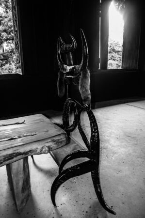 Black Temple (Baan Si Dum - Black House), Chiang Rai, Thailandのeditorial素材