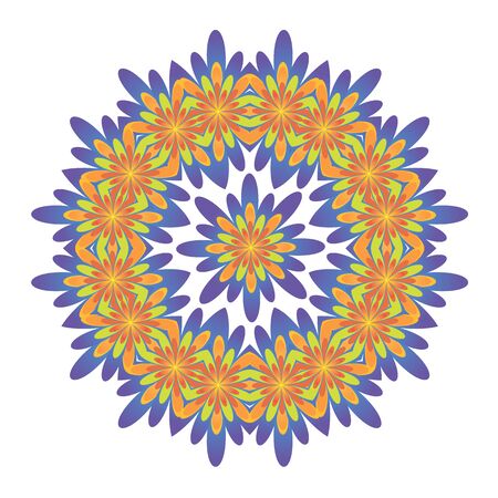 Ornamental round floral pattern for your designのイラスト素材