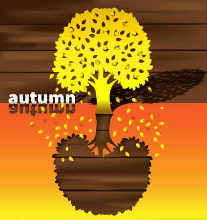 abstract background in the manner of tree by autumnのイラスト素材