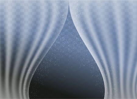 Transparent tulle on  transparent background for your designのイラスト素材