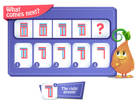 Educational game for kids for development of logic, IQ.のイラスト素材