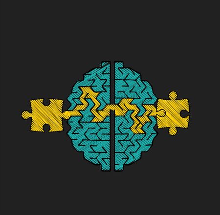 Coaching concept, psychotherapy as of finding a way out and success in any situation. Icon for education, business and career advancement in linear style icon, vector sign.のイラスト素材