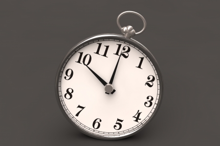 Pocket watch on dark backgroundの写真素材