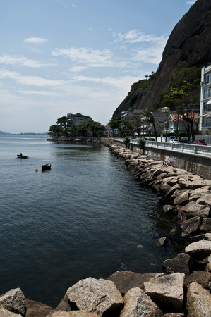 Urca is a traditional and wealthy neighborhood in Rio de Janeiroの写真素材