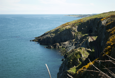 Cliffwalk between Bray and Greystones, Irelandの写真素材