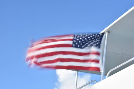 Flag in motionの写真素材