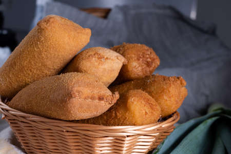 esfihas of various flavors. Brazilian snack.