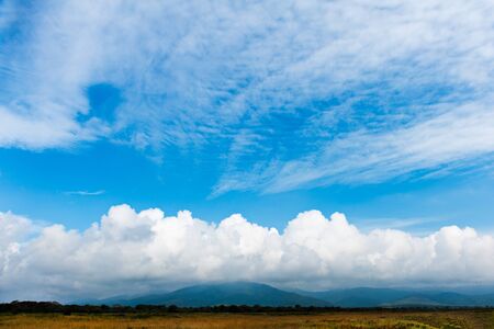 colorful sunset on the beach of the Japanese sea, real scene without any light effectsの写真素材