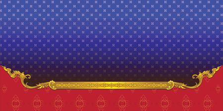 Thai art antique traditional design, Thai background, For illustration, pattern Thailand Ornate design elementのイラスト素材
