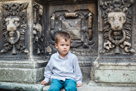 Portrait Little Pretty Boy.の写真素材