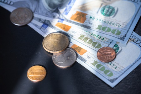 Money background from dollars usa. Business concept