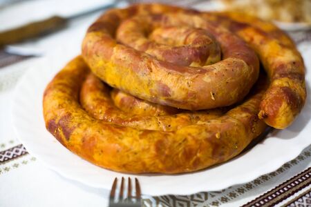 hand made sausage