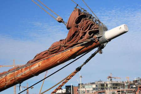 A sailboats front