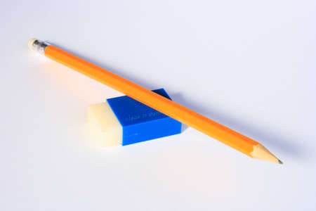 Pencil and eraserの写真素材