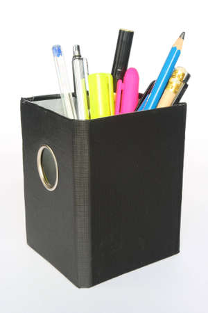 Black pen holder