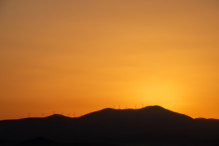 The sunrise in the city of Nafplio, Greeceの写真素材