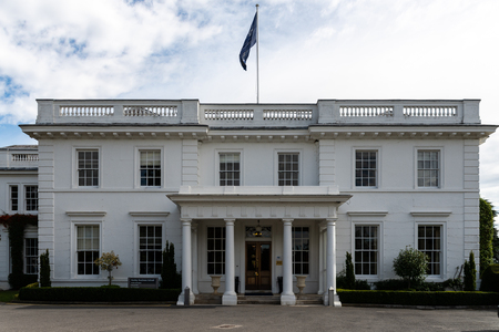 Henley, United Kingdom - September 16 2018:   The main entrance building of the Henley Business school Greenlands Campusのeditorial素材