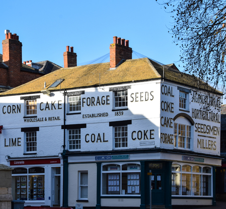 Banbury, England - November 29 2017:   An old warehouse converted into offices for an estate agent...