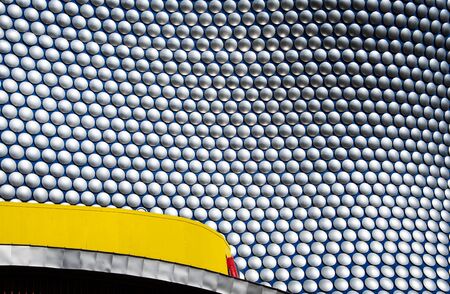 Birmingham, England - March 17 2019:   A view of two architectural land marks of Birmingham - the Selfridges building and the Bull Ring, in Park Streetのeditorial素材