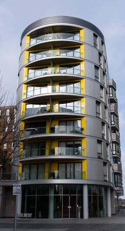 Reading, United Kingdom - February 09 2019:   A modern block of flats in Chatham Place