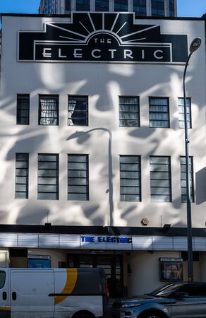 Birmingham, England - March 17 2019:   The frontage of the Electric Cinema, Britain's oldest working cinema, on Station Streetのeditorial素材