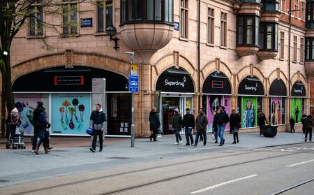 Birmingham, England - March 17 2019:   The frontage of the Superdrug store on Bull Streetのeditorial素材