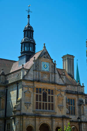 Oxford, United Kingdom - June 29 2019:   The clock and tower of Oxford University's faculty of...