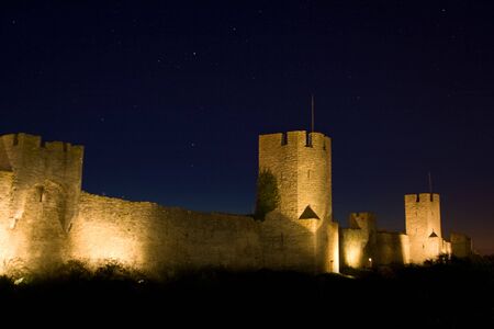 Visby city wallの写真素材