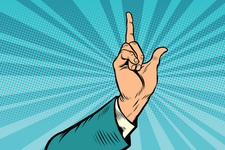 index finger up gestureのイラスト素材