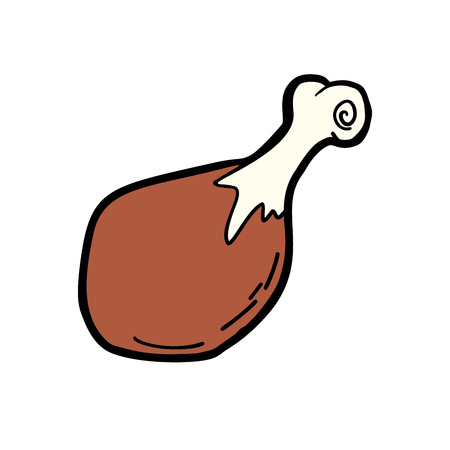 ham leg, meat product, pork or beef. Comic book cartoon pop art illustration retro vectorのイラスト素材