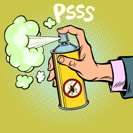 Pest control spray illustrationのイラスト素材