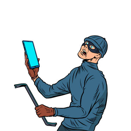 The masked robber. Burglarのイラスト素材