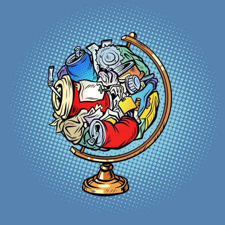 globe international garbage household plastic food containersのイラスト素材