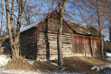 Old Timbered Barnの写真素材